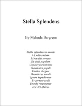 Stella Splendens SATB choral sheet music cover